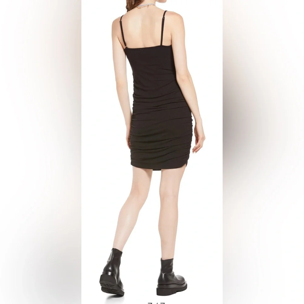 BP Ruched Cami Black Minidress Size 2X NWT - Picture 1 of 12